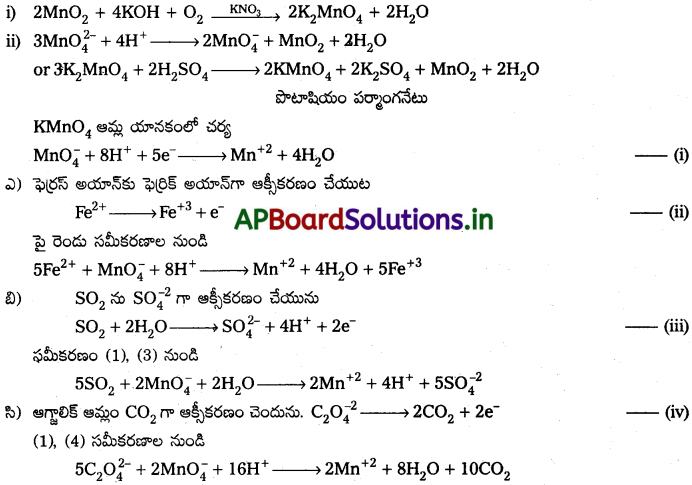 AP Inter 2nd Year Chemistry Study Material Chapter 7 d,f – బ్లాక్ మూలకాలు & సమన్వయ సమ్మేళనాలు 22