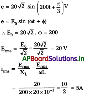 AP Inter 2nd Year Physics Study Material Chapter 10 ఏకాంతర విద్యుత్ ప్రవాహం 11