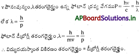 AP Inter 2nd Year Physics Study Material Chapter 12 వికిరణం, ద్రవ్యాల ద్వంద్వ స్వభావం 31