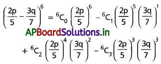 AP Inter 2nd Year Maths 2A Solutions Chapter 6 ద్విపద సిద్ధాంతం Ex 6(a) I Q1(iii)
